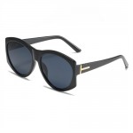 Classic Style Big Frame Wholesale Fashion Man and Women Sunglasses - Black