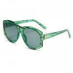 Classic Style Big Frame Wholesale Fashion Man and Women Sunglasses - Green