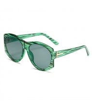Classic Style Big Frame Wholesale Fashion Man and Women Sunglasses - Green