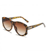 Classic Style Big Frame Wholesale Fashion Man and Women Sunglasses - Leopard