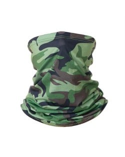 Outdoor Cycling/ Fishing/ Golf Sun Protection Breathable Multi-purpose Absorb Sweat Bandana/ Face Mask - Camouflage Army Green