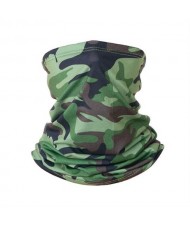 Outdoor Cycling/ Fishing/ Golf Sun Protection Breathable Multi-purpose Absorb Sweat Bandana/ Face Mask - Camouflage Army Green