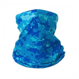 Outdoor Cycling/ Fishing/ Golf Sun Protection Breathable Multi-purpose Absorb Sweat Bandana/ Face Mask - Camouflage Blue