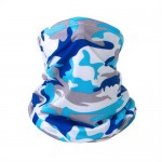Outdoor Cycling/ Fishing/ Golf Sun Protection Breathable Multi-purpose Absorb Sweat Bandana/ Face Mask - Camouflage Sky Blue