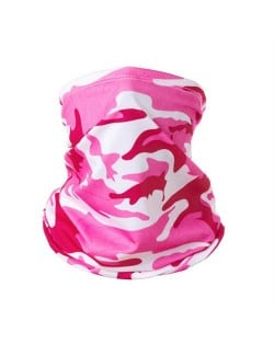 Outdoor Cycling/ Fishing/ Golf Sun Protection Breathable Multi-purpose Absorb Sweat Bandana/ Face Mask - Camouflage Rose