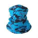 Outdoor Cycling/ Fishing/ Golf Sun Protection Breathable Multi-purpose Absorb Sweat Bandana/ Face Mask - Camouflage Royal Blue