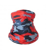 Outdoor Cycling/ Fishing/ Golf Sun Protection Breathable Multi-purpose Absorb Sweat Bandana/ Face Mask - Camouflage Red