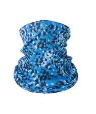 Outdoor Cycling/ Fishing/ Golf Sun Protection Breathable Multi-purpose Absorb Sweat Bandana/ Face Mask - Royal Blue Rhombus