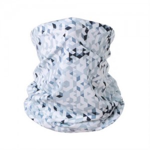 Outdoor Cycling/ Fishing/ Golf Sun Protection Breathable Multi-purpose Absorb Sweat Bandana/ Face Mask - White Rhombus
