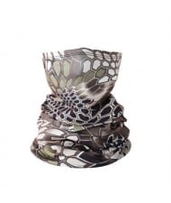 Outdoor Cycling/ Fishing/ Golf Sun Protection Breathable Multi-purpose Absorb Sweat Bandana/ Face Mask - Coffee Snake Skin
