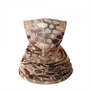 Outdoor Cycling/ Fishing/ Golf Sun Protection Breathable Multi-purpose Absorb Sweat Bandana/ Face Mask - Brown Snake Skin