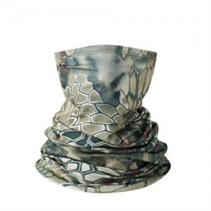Outdoor Cycling/ Fishing/ Golf Sun Protection Breathable Multi-purpose Absorb Sweat Bandana/ Face Mask - Green Snake Skin
