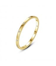 Women Finger Ring Gold Plated Cubic Zircoina Wholesale 925 Sterling Silver Ring