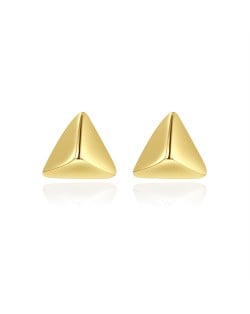 Silver Jewelry Simple Mini Trangle Ear Studs Women Wholesale 925 Sterling Silver Earrings