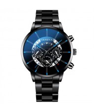Super Cool Big Face Calendar Design Wholesale Fashion Man Quartz Watch - Black