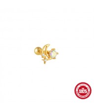 (15 Options) 1 Piece Silver Jewelry Multiple Design Women Wholesale 925 Sterling Silver Ear Stud