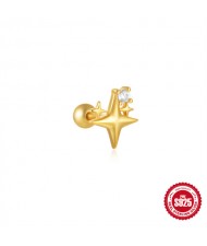 (15 Options) 1 Piece Silver Jewelry Multiple Design Women Wholesale 925 Sterling Silver Ear Stud