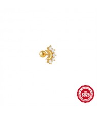 (15 Options) 1 Piece Silver Jewelry Multiple Design Women Wholesale 925 Sterling Silver Ear Stud
