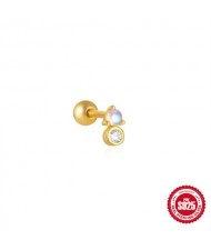 (15 Options) 1 Piece Silver Jewelry Multiple Design Women Wholesale 925 Sterling Silver Ear Stud