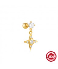(15 Options) 1 Piece Silver Jewelry Multiple Design Women Wholesale 925 Sterling Silver Ear Stud