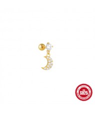 (15 Options) 1 Piece Silver Jewelry Multiple Design Women Wholesale 925 Sterling Silver Ear Stud