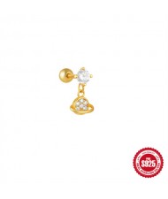(15 Options) 1 Piece Silver Jewelry Multiple Design Women Wholesale 925 Sterling Silver Ear Stud