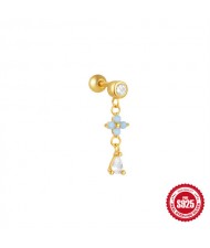 (15 Options) 1 Piece Silver Jewelry Multiple Design Women Wholesale 925 Sterling Silver Ear Stud
