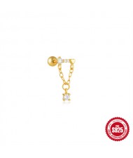 (15 Options) 1 Piece Silver Jewelry Multiple Design Women Wholesale 925 Sterling Silver Ear Stud