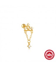 (15 Options) 1 Piece Silver Jewelry Multiple Design Women Wholesale 925 Sterling Silver Ear Stud