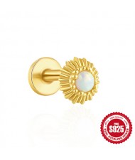 (15 Options) 1 Piece Unique Design Cubic Zirconia Fashion Wholesale Women Jewelry 925 Sterling Silver Ear Stud