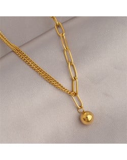 Titanium Steel Jewelry Unique Thick Chain Design Fashion Wholesale Women Punk Necklace
