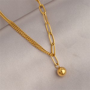 Titanium Steel Jewelry Unique Thick Chain Design Fashion Wholesale Women Punk Necklace