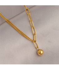 Titanium Steel Jewelry Unique Thick Chain Design Fashion Wholesale Women Punk Necklace