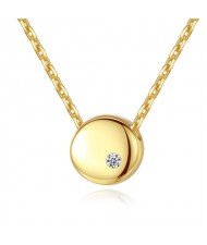 Silver Jewelry Fashion Round Pendant Wholesale Women 925 Sterling Silver Necklace