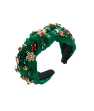 (2 Colors Available) 1 Piece Christmas Theme Accessories Rhinestone Embellished Wholesale Handmade Fashion Hairhoop