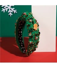Christmas Accessories Snowflake Gift Box Tree Multi-element Headband Wholesale Fashion Hairhoop - Green