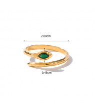 (4 Options) 1 Piece U.S. Fashion Vintage Copper Color Wholesale Women Stainless Steel Ring