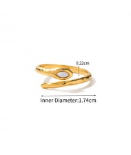 (4 Options) 1 Piece U.S. Fashion Vintage Copper Color Wholesale Women Stainless Steel Ring