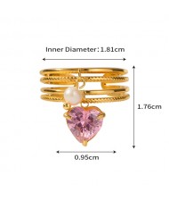 (4 Options) 1 Piece Flower Butterfly Snake Design Open-end Fashion Wholesale Titanium Steel Women Stainless Steel Ring
