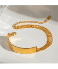 Titanium Steel Jewelry Unique Design Multi-layer Chain Fashion Wholesale Women Fashion Stainless Steel Bracelet