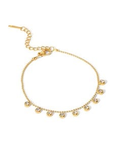 Titanium Steel Jewelry Cubic Zirconia Pendants Fashion Wholesale Women Stainless Steel Bracelet