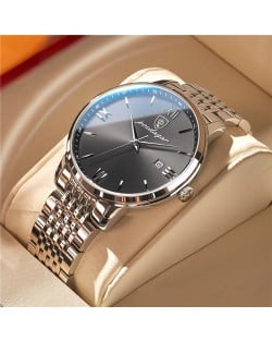 High Quality Simple Design Stainless Steel Watch for Men Fashion Wholesale Men Watch - Gray