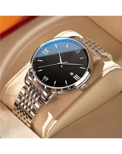 High Quality Simple Design Stainless Steel Watch for Men Fashion Wholesale Men Watch - Black
