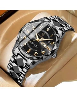 High Quality Simple Design Stainless Steel Watch for Men Fashion Wholesale Men Watch - Black