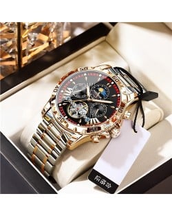 High Quality Automatic Mechanical Watch for Men Stainless Steel Fashion Wholesale Men Watch - Golden