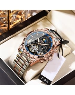 High Quality Automatic Mechanical Watch for Men Stainless Steel Fashion Wholesale Men Watch - Rose Gold
