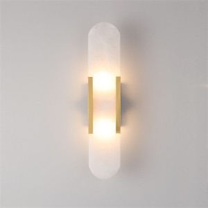 Wholesale White Modern Marble Wall Lamp - Golden