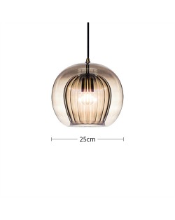 (3 Options) 1 Piece Luxury Restaurant Light Modern Simple Bar Table Lamp Glass Pendant Chandelier