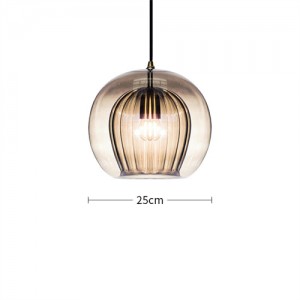 Luxury Restaurant Light Modern Simple Bar Table Lamp Glass Pendant Chandelier