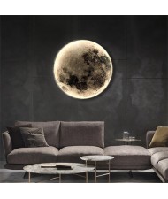 Wholesale Round Moon Modern Wall Lamp - 50 cm